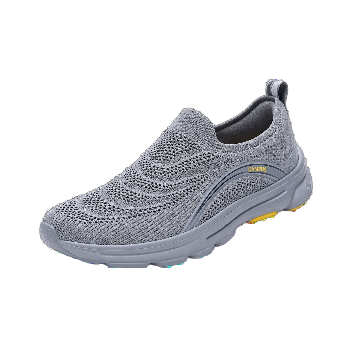 Gray CAMPUS Knit Slip-On Sneaker — CHOP