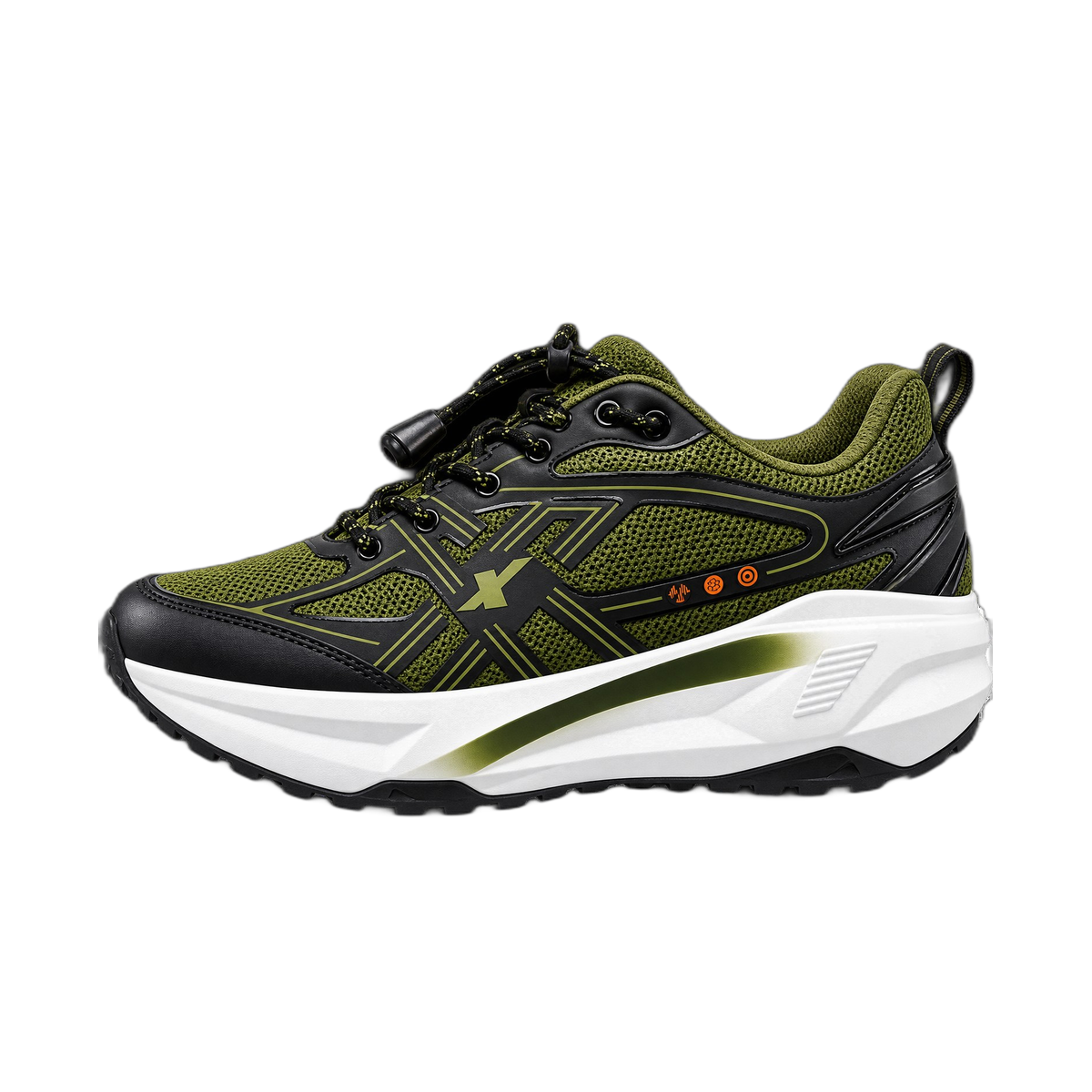 Olive Green Chunky Trail Sneaker
