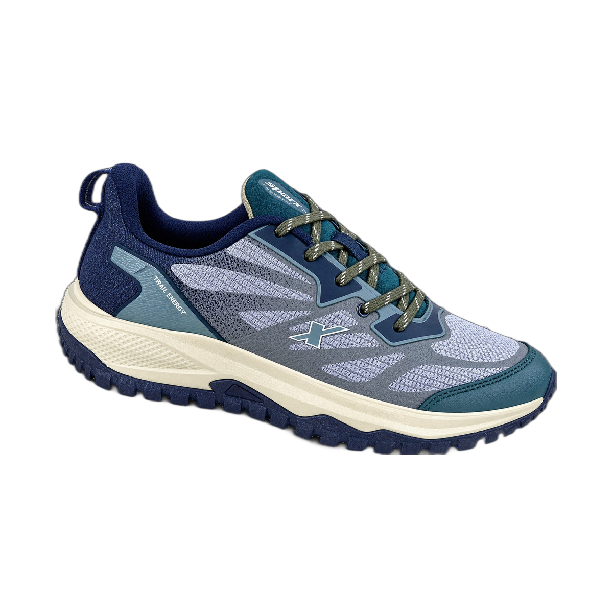 Navy and Teal Trail Running Sneaker