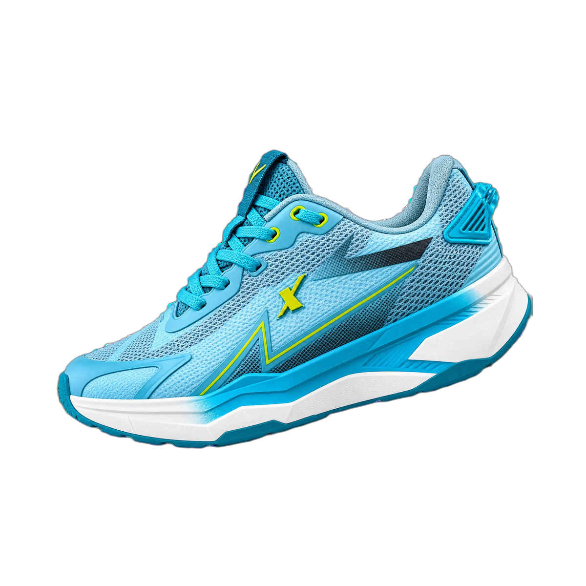 Aqua Teal Lightning Running Sneaker