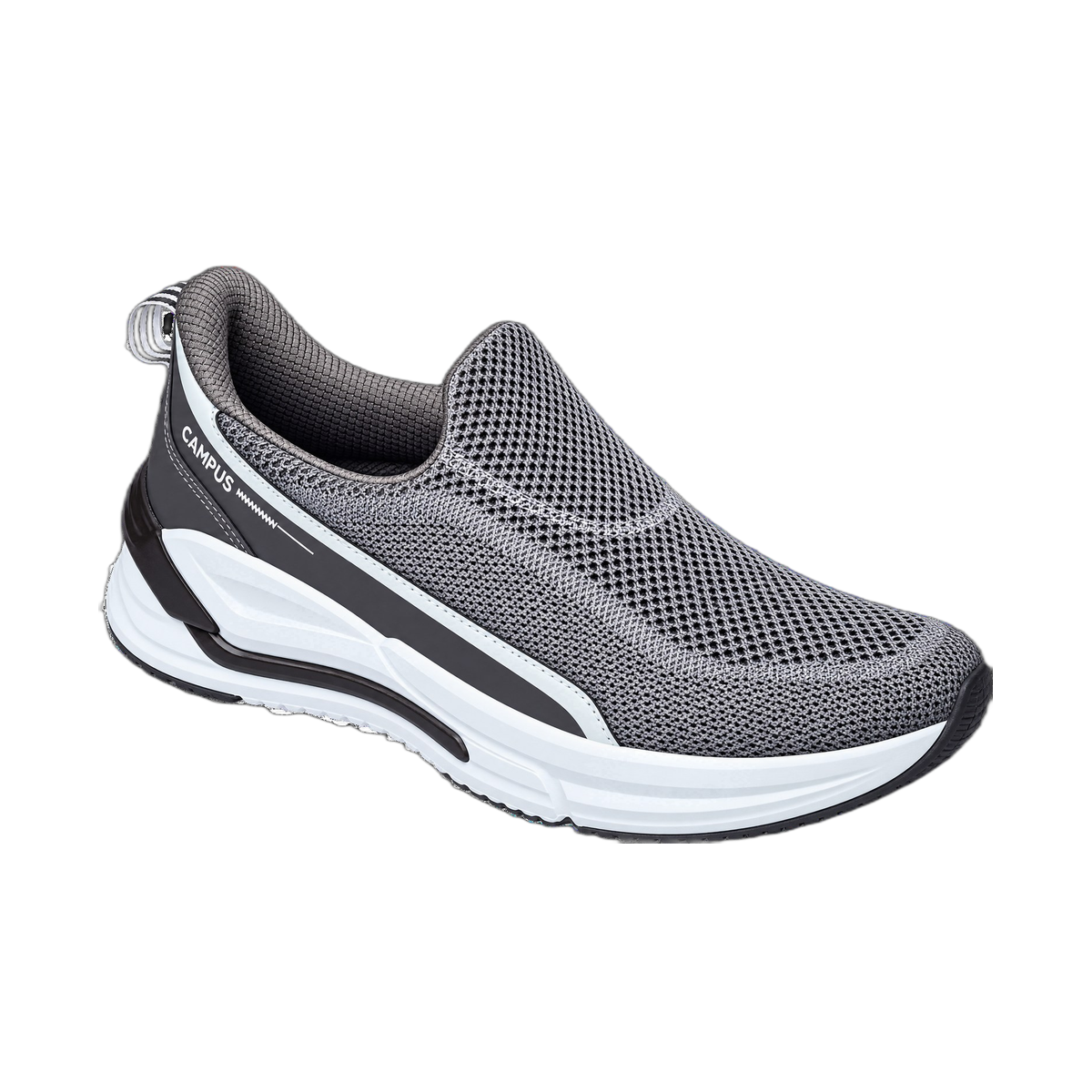 Gray Campus Knit Slip-On Sneaker — LEGIT