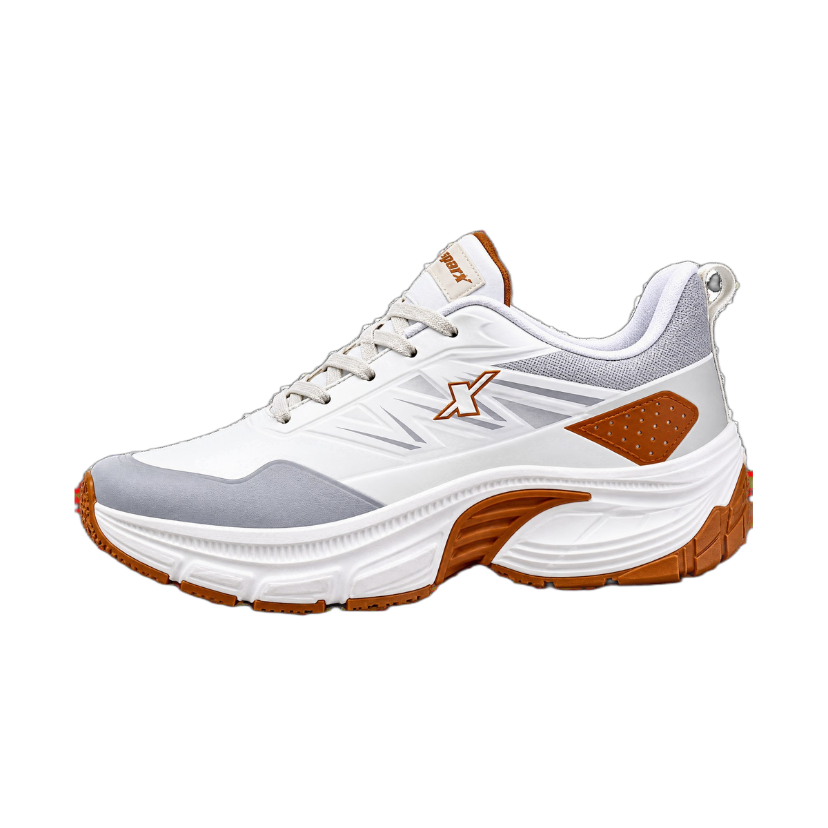 Sparx White and Copper Athletic Sneaker